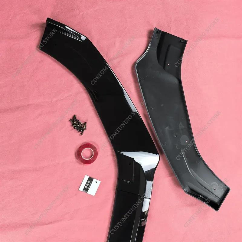 For Ford Focus MK3 ST 2012-2014 Pre-Facelift Gloss Black Front Bumper Lip Spoiler Splitter Diffuser Retrofit Bodykits Tuning