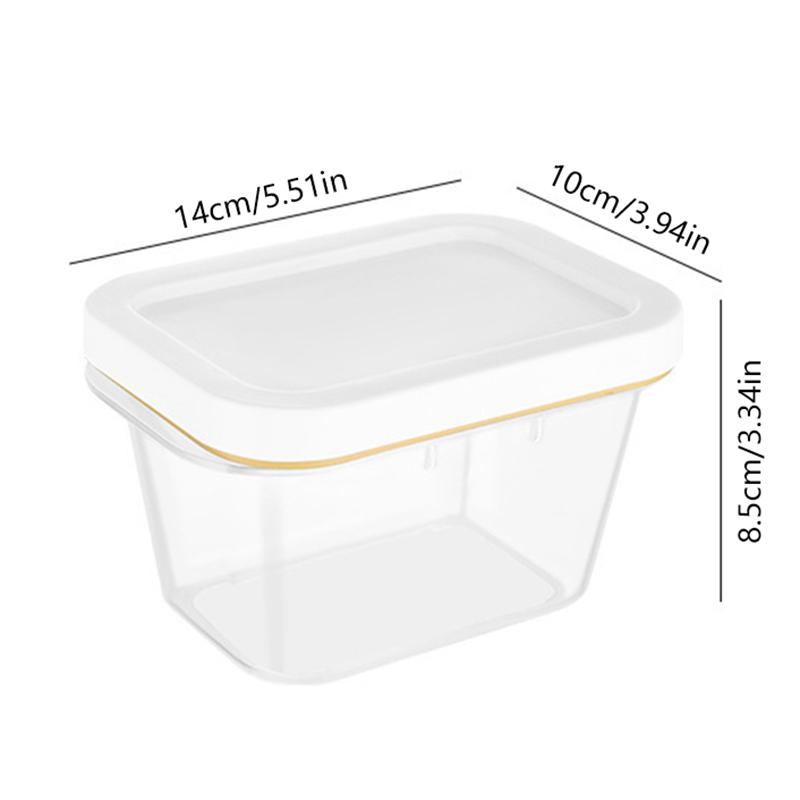Refrigerator Butter Box With Lid Slicer Case Cheese Cutting Fridge Sealed Storage Container Rectangular Tray Kitchen Tool Gadget