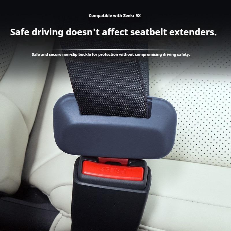 Fit For ZEEKR 9X 2025 Car Specialized Silicone Seat Belt Protective Cover Anti Scratch Anti Wear Interior Modification Auto