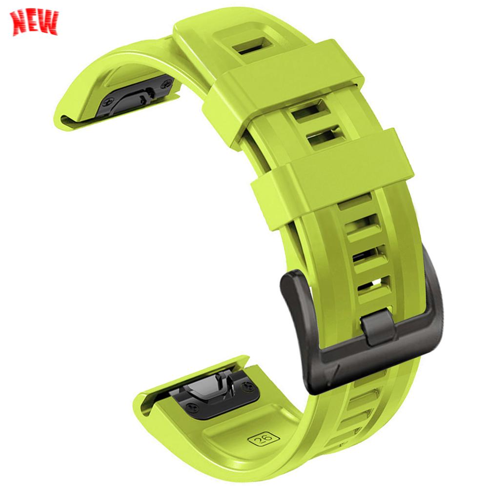 22mm 26mm Silicone QuickFit Sports Strap For Garmin Epix PRO Instinct 3 Quatix/DELTA/TACTIX/Fenix 6XPro 7 E 8pro 5XPlus Bracelet