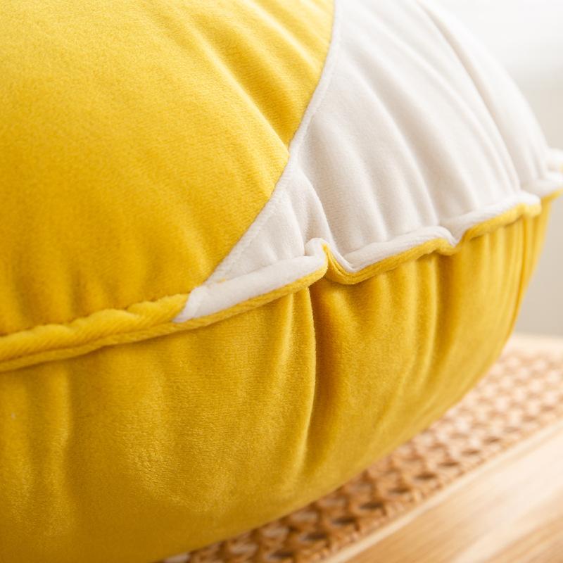 40cm Simple Round Velvet Cushion Cover Small Fresh Velvet Sofa Cushion Covers Tatami Homestay Decor Pouf Siesta Pillow Case