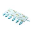 Yousheng Clothes Socks Hanger with 6 Clips Strong Load-bearing Fastener Tape Design Folding Clothes Hanger Clips Towel Drying Rack