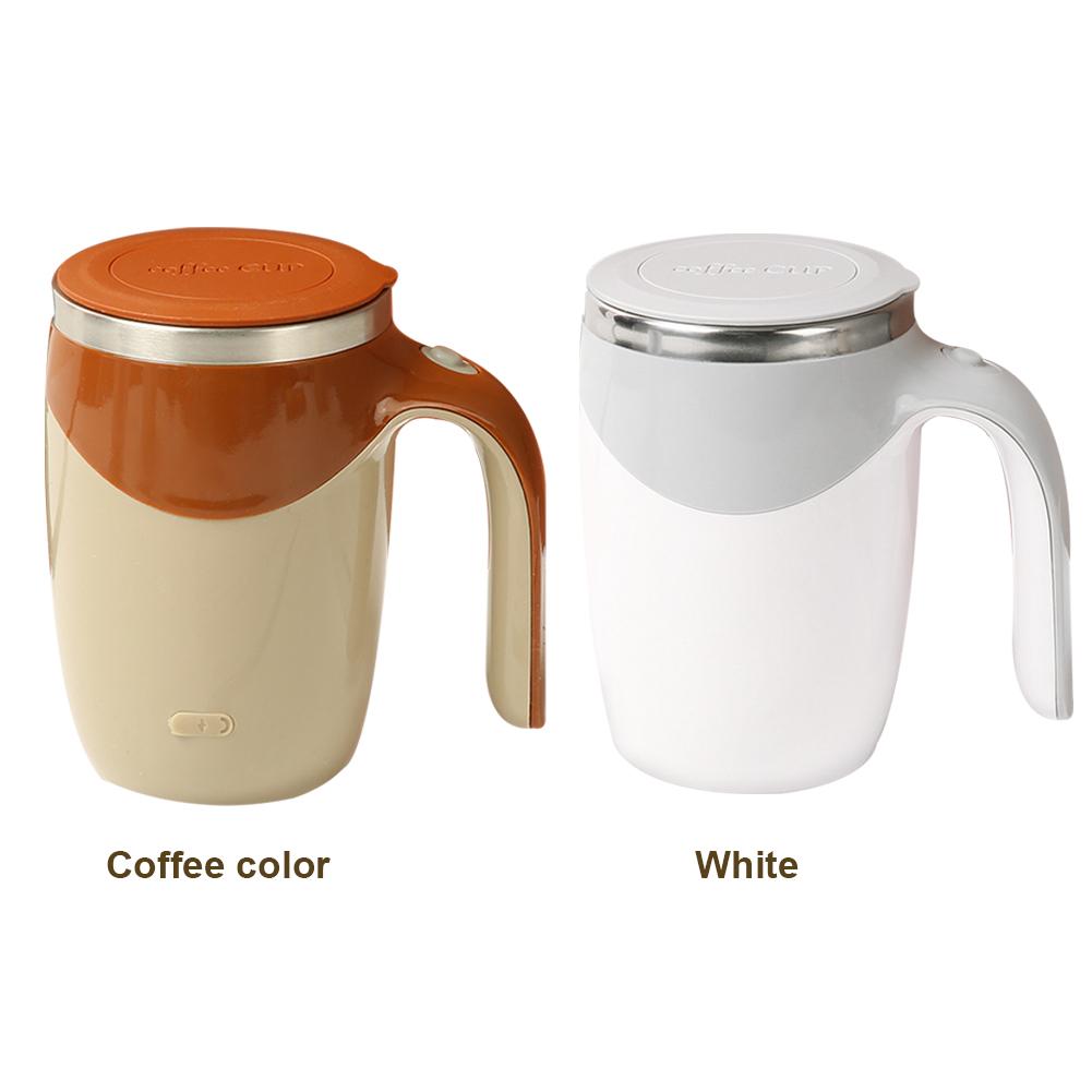 13oz Automatic Stirring Coffee Mug Rechargeable Self Stirring Mug Stainless Steel Travel Coffee Cup for Home Office Travel
