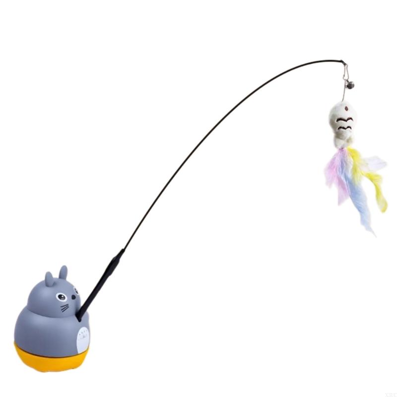 

Cats Instincts Teaser Wand Toy with Ringing Bells for Engaging Play Physical Activity Promotion Stress Reduce X3UC CN