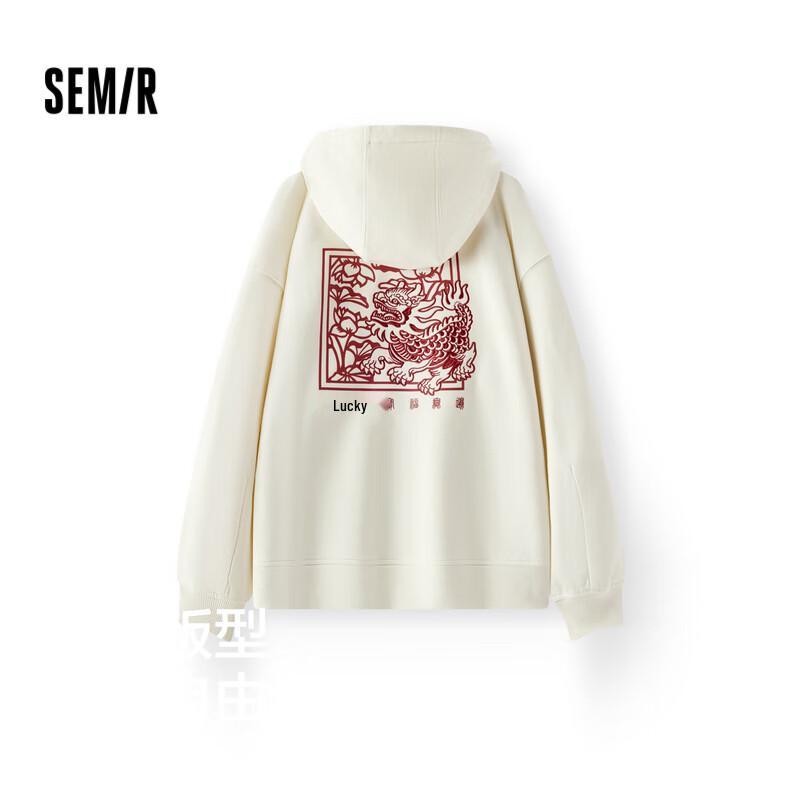 Semir Zhang Renhua Collaboration Embroidered Hoodie for Women