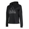 Adidas Casual Versatile Short Hooded Sweatshirt Women Sweatshirts Black DH8189