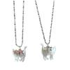 Zircon Bow Cat Pendant Necklace Adjustable Length Clavicle Chains Fashionable Animal Collarbone Chain Jewelry for Women