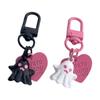 Halloween Keychain Funny Ghost Pendant Key Ring For Women Men Earphone Cover Bag Party Gifts Jewelry