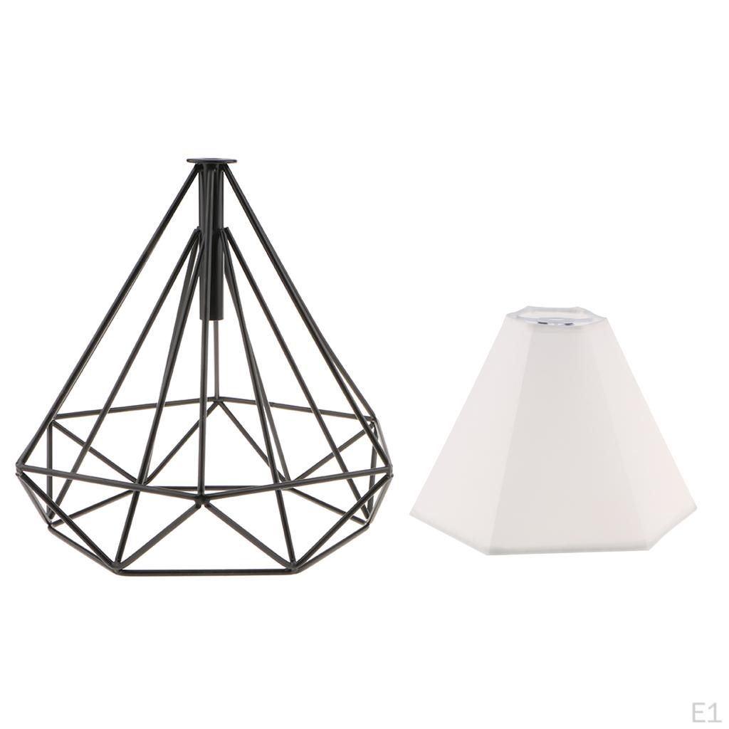 Metal Diamond Bulb Guard Lamp Cage Light Lampshade 12 Colors