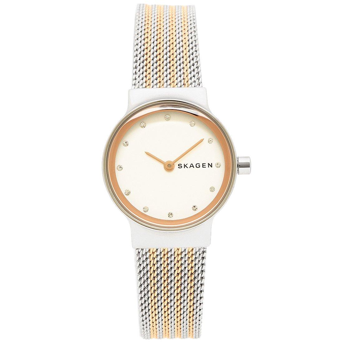 

Skagen Women s Watch SKW2699 in Silver/Rose Gold/White [Parallel Import]