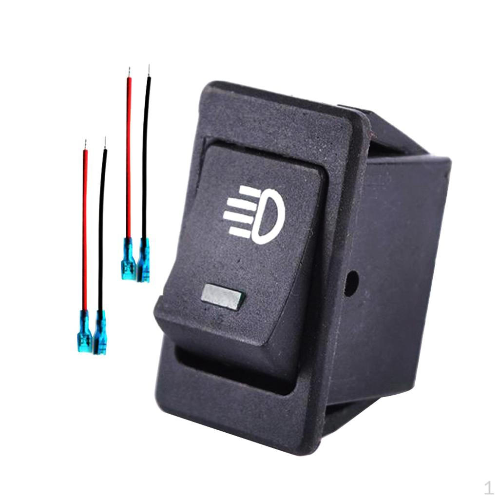 Red LED Lighted Toggle Switch Rocker 12V For Fog