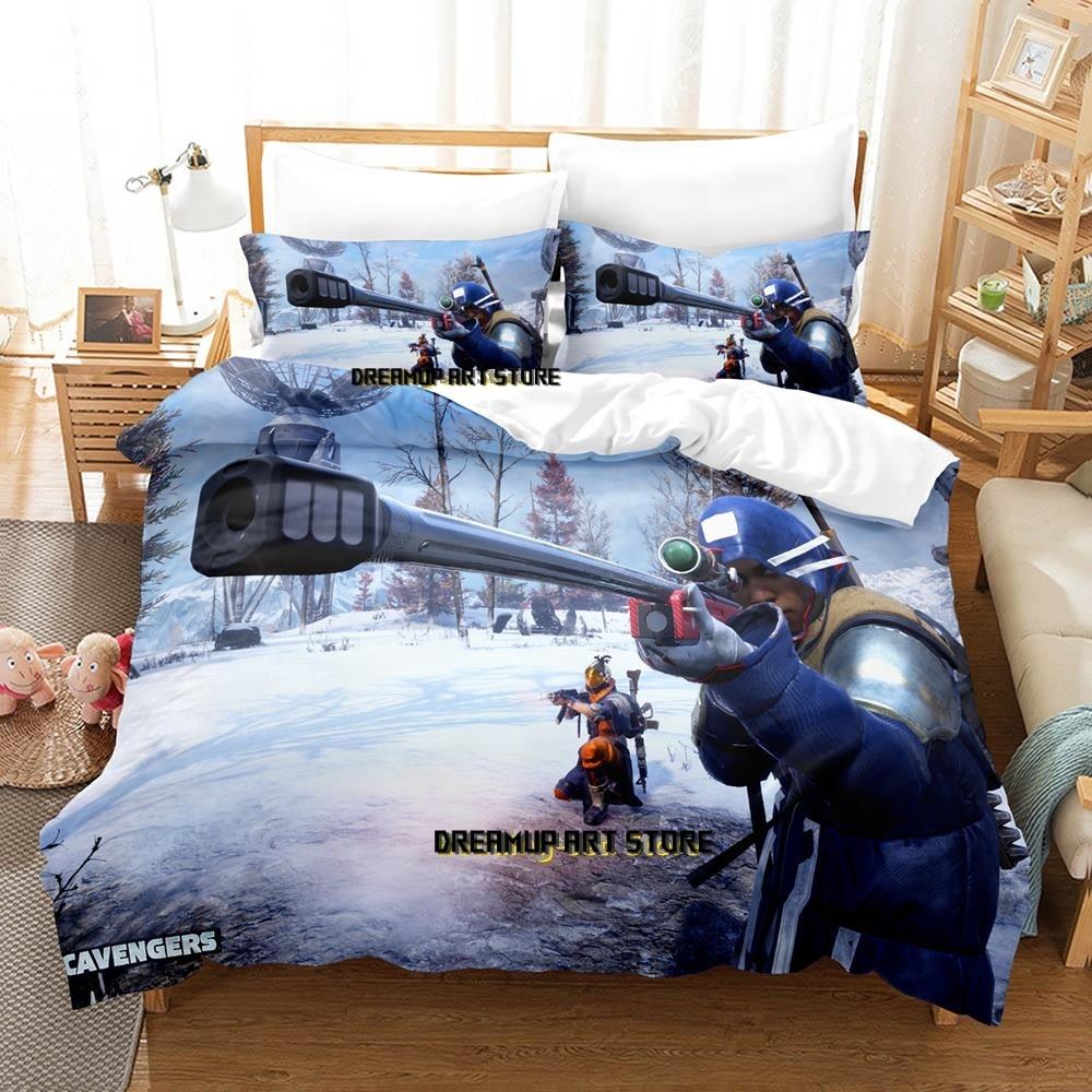 Game Scavengers Bedding Set Single Twin Full Queen King Size Bed Set Adult Kid Bedroom Duvetcover Sets comforter set