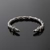 Adjustable Viking Raven Head Cuff Bracelet For Men Punk Hip Hop Gothic Party Biker Accessory