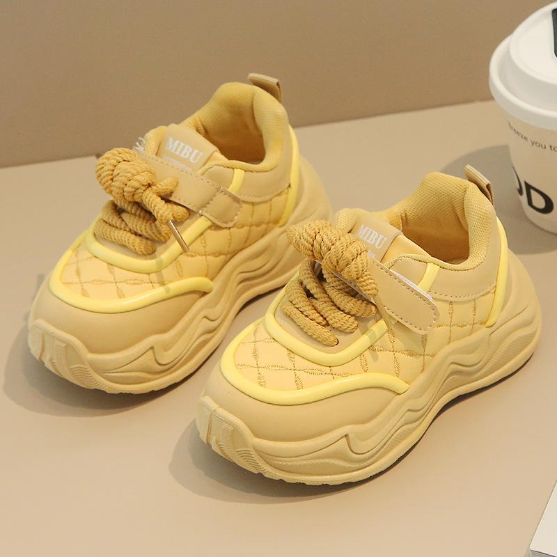 Children's Sports Shoes 2025 Spring and Autumn New Boys' Dad Shoes Lightweight Girls' Little White Shoes Soft-soled Baby Casual Shoes
