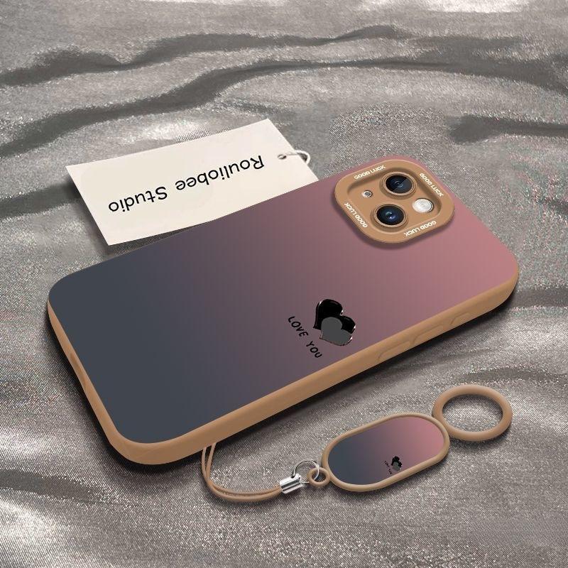 Gradient Love Apple 16promax New Phone Case IPhone15Plus 13mini14 12 Protection Case
