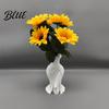 3D Printed Vase Elegant Dress-Style Vase Dual-Purpose Tabletop Decor with Flowing Pleated Skirt
