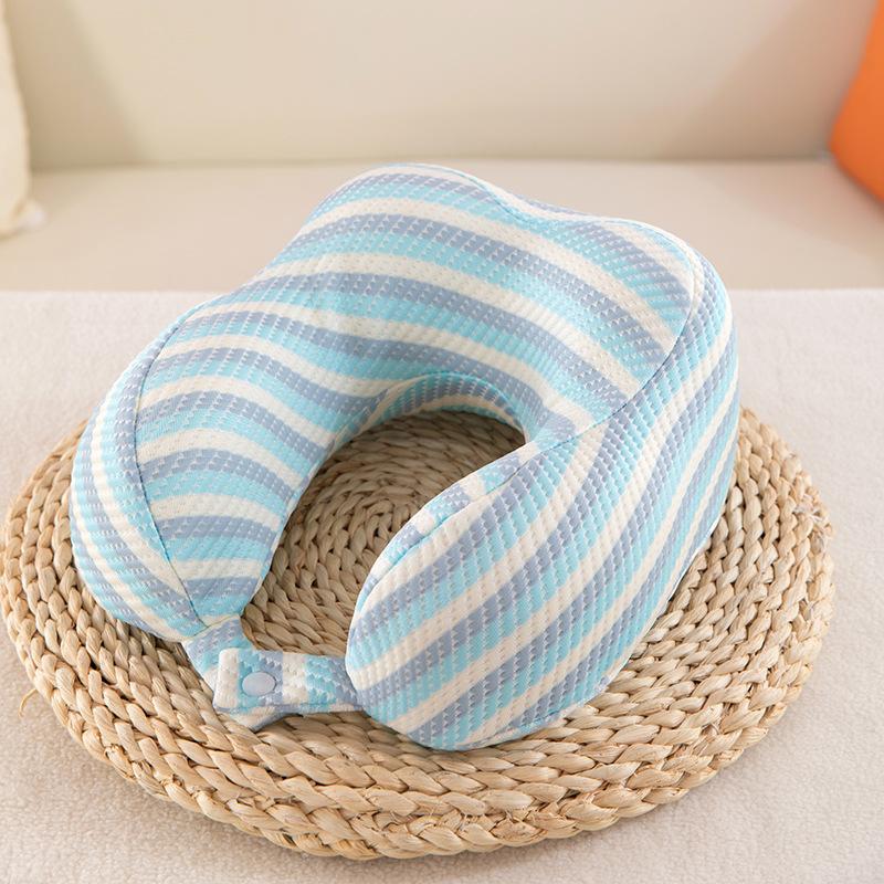 

U-shaped pillow memory cotton u-shaped neck pillow parent-child cervical spine pillow 30*28 синий