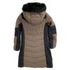 The North Face NYJ1DF90 Beige Houndstooth Long Down Jacket Jacket 80 beigeUsed