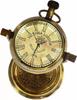 Clock Desk Vintage Table Top Antique Tabletop Brass Decorative Gift