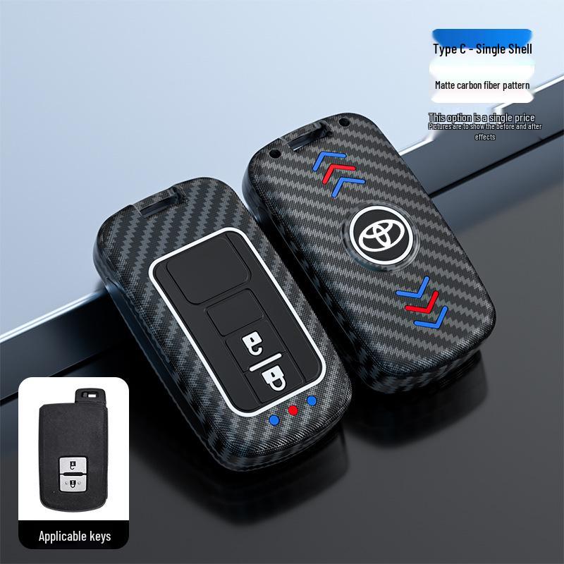 Toyota Camry Key Case for Junrui Land Cruiser - Frosted Remote Shell with Luminous Buckle