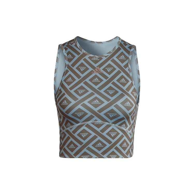(WMNS) adidas Hyperglam Training Graphic Top Asia Sizing Grey Women s HM3170 S