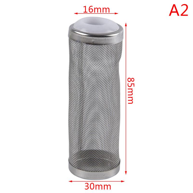 Stainless Steel Fish Tank Filter Fish Tank Fish Shrimp Mesh Net Filter Metal Pre-Filter Tube Filter Accessory Fish Tank Intake Strainer