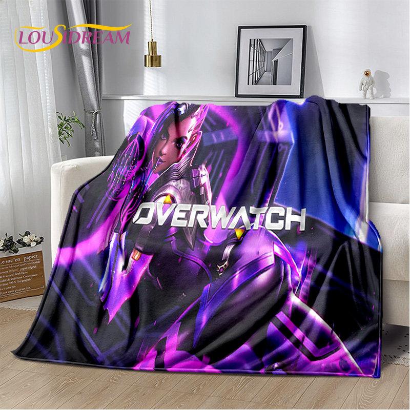 Overwatch Game Gamer DVA  Reaper Soft Plush Blanket,Flannel Blanket Throw Blanket for Living Room Bedroom Bed Sofa Picnic Kid 3D