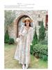 Elegant French Chic Floral Long Dress - Romantic Spring Style with Large Hem