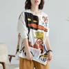 2023 New Plus Size Women Hoodies & Sweatshirts Full Sleeve Loose White Cartoon Print Casual O-Neck Autumn Basic Tops 2023 T-Shirt New Pullover