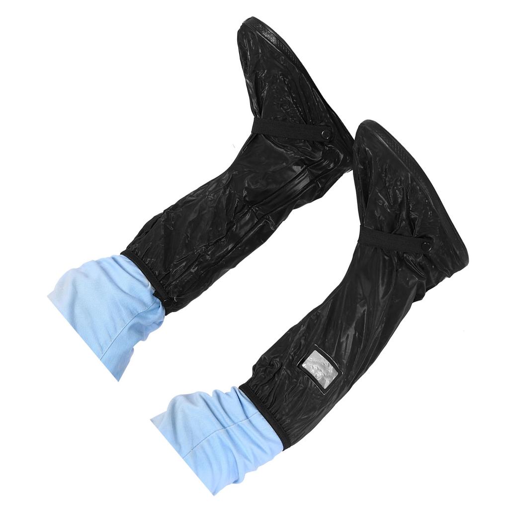 Motorcycle Scooter Bike Cycling Waterproof NOn Slip Shoes Cover for Rainy Snowy Day Black L
