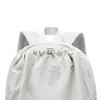 New Anta Washed Cloth Backpack Medium Size Unisex Night Mist Gray 192518155U-2