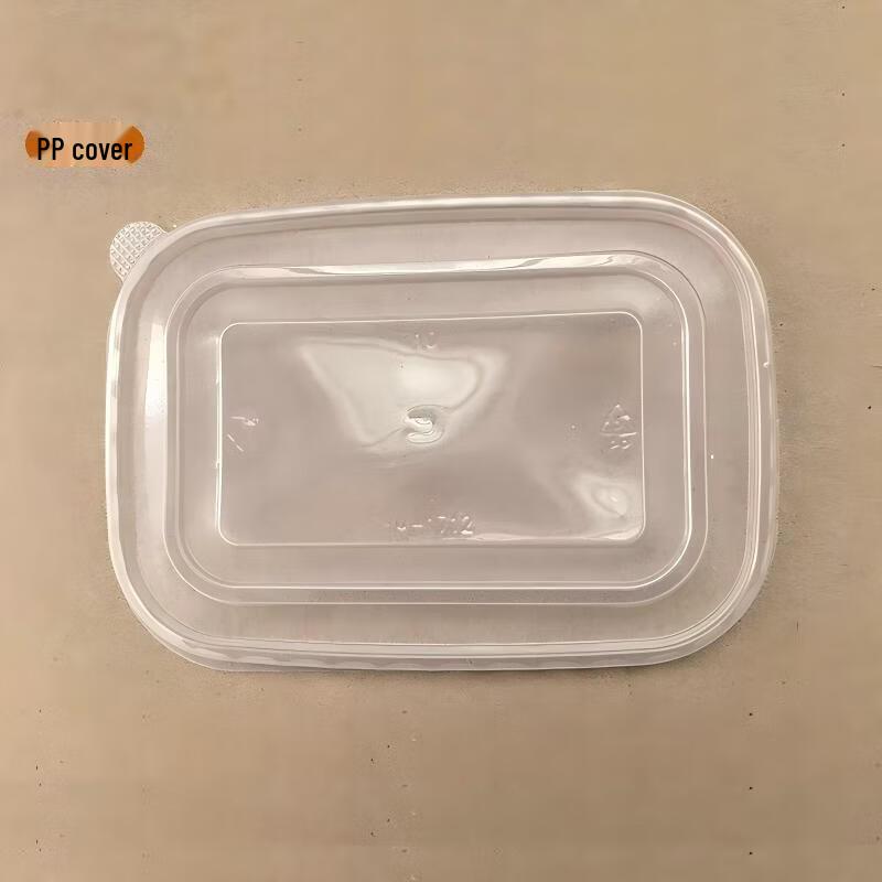 Disposable Kraft Paper Rectangular Food Containers and Lids