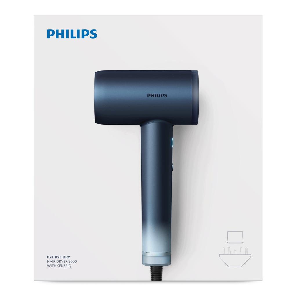 Philips Hair Dryer Series 9000 Bhd956/10 Navy Blue 1400W 1 Pc