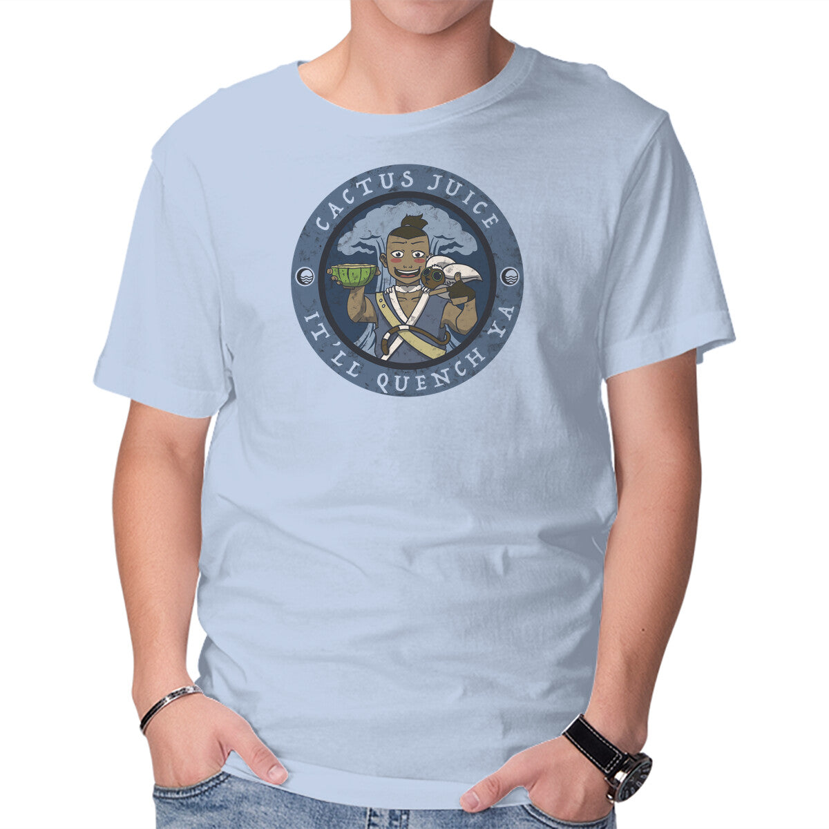 Unisex Crew Neck T-Shirt Cactus Juice Graphic Short Sleeve Casual Tee XXXL