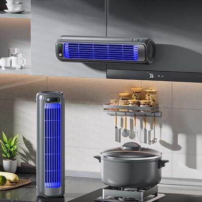 Ventilador Torre Portátil Ventilador Condicionador de Ar Forte Fluxo de Ar 3 Velocidades Baixo Ruído Recarregável Silencioso Eficiente Energeticamente