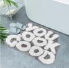 Non-Slip Imitation Cashmere Bathroom Floor Mat - Easy-Clean Doormat