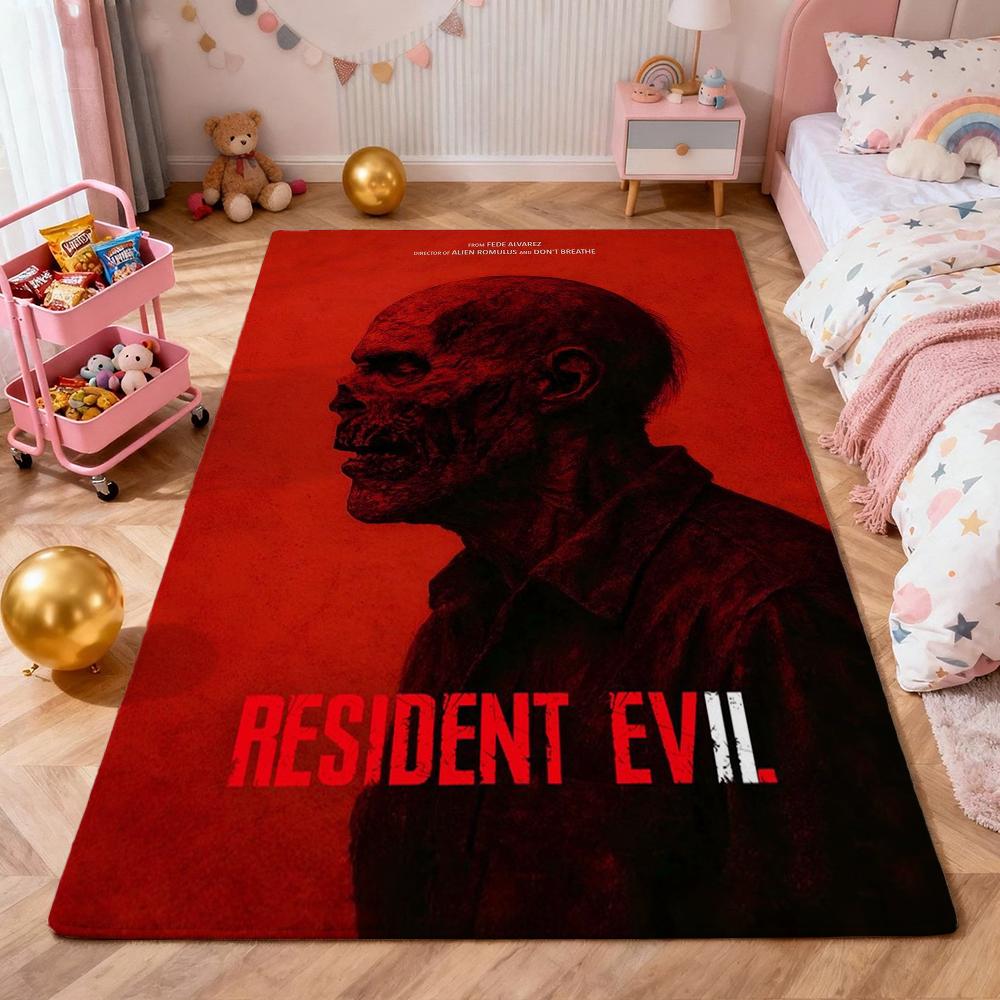 Resident Evil Death Island Rectangular Rug Thick Nonslip Carpet For Kids Bedroom Play Area Home Decor Memorial Gift