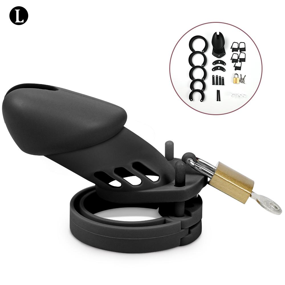 Male Chastity Cage Penis Lock With Lock Key Virginity For Men Breathable Cock Ring Men'S Cb Cock Cage Sm Urethra Lock Device Toy