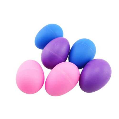 navire Colorful Maracas and Egg Shakers, 7 Colors, Set of 14