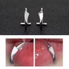 1 Pair Adjustable Size Lip Rings Vampire Teeth Lip Clip Stainless Steel Fashion Accessory Suitable for Costuming Makeup