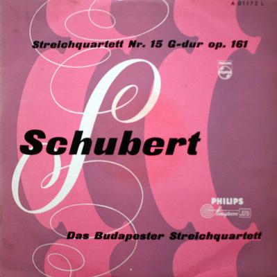 LP Schallplatte FRANZ SCHUBERT, BUDAPEST STRING QUA - Streichquartett Nr. 15 G-Dur Op. 16 A01172L Philips Deutschland Klassisch Gebraucht