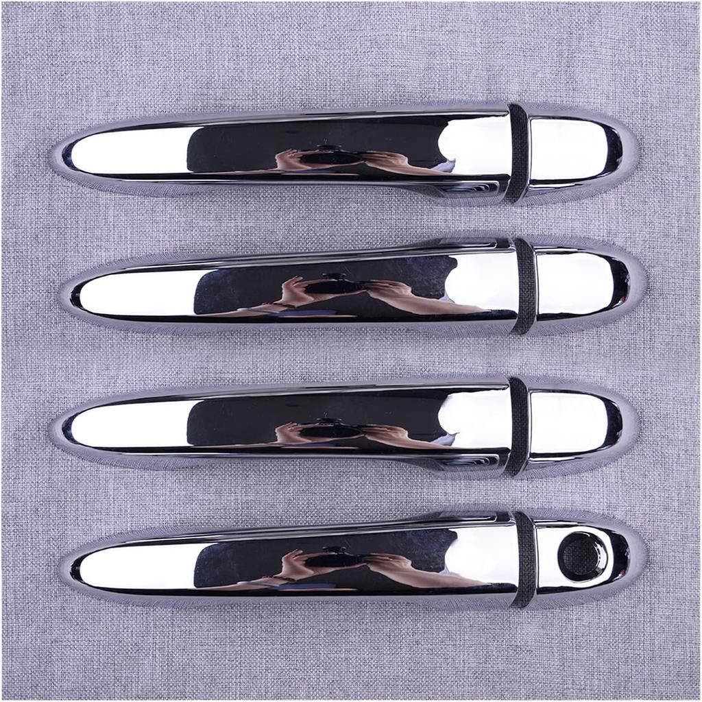 Car Door Handle Cover ABS Exterior Side Door Handle Cover Trim Bezel Cap Chrome Fit for Fiat 500X SUV 2016-2023