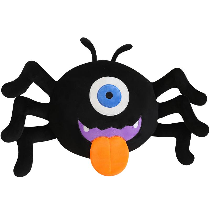 Halloween Cartoon Pumpkin Plush Doll Pillow Soft With Expression Ghost Spider Pumpkin Plush Toy Home Decor Gift For Boy And Girl