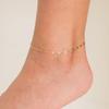 Stainless Steel Anklets Minimalist Popular Design Adjustable link Chain Non-fade For Women Everyday Wear Length 21cm+5cm
