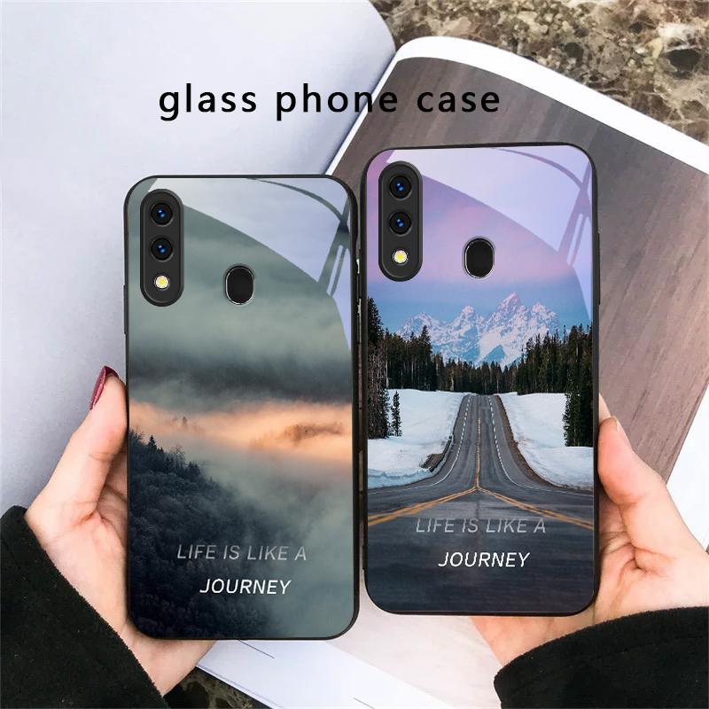 Lake Aurora Ice Surface For Samsung Galaxy A30 A31 A32 A33 A34 A35 A42 A30s A20 A25 A26 A51 A56 A54 A72 A73 A70 Glass Phone Case