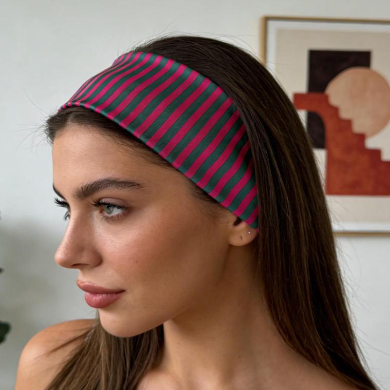 Stylish Women's Hair Bands Sweet Striped American Stretch for Sports Travel Fitness