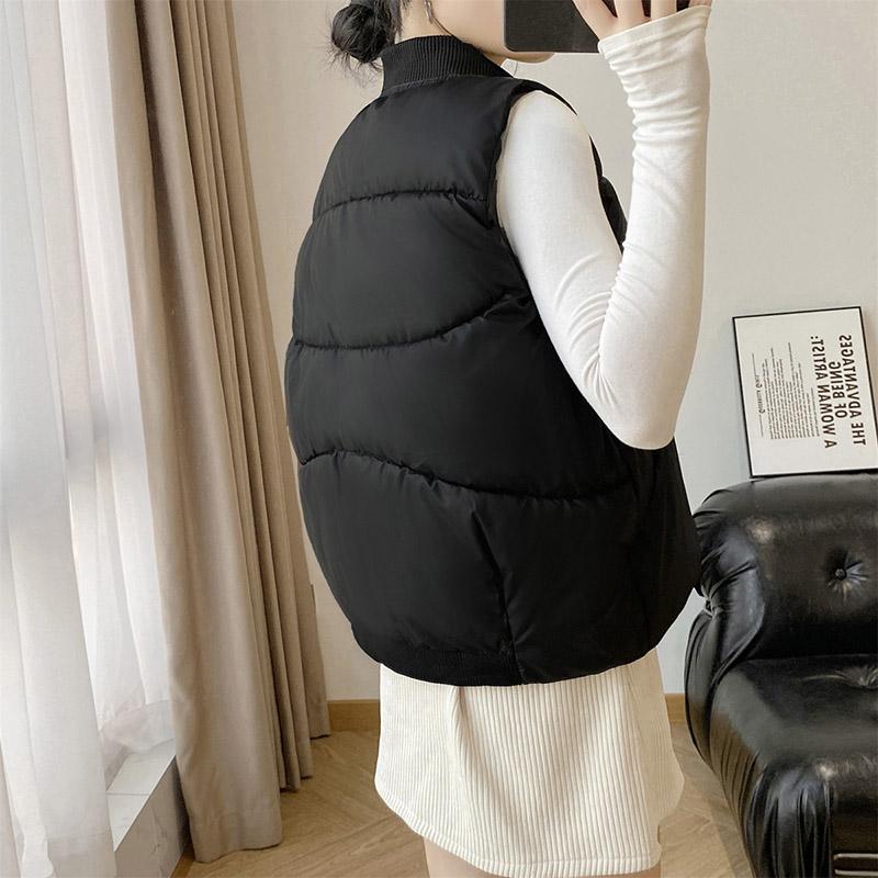 Vest for Women Windproof  Oversize Loose Sleeveless Vest Winter Thickened Down Casual Vest