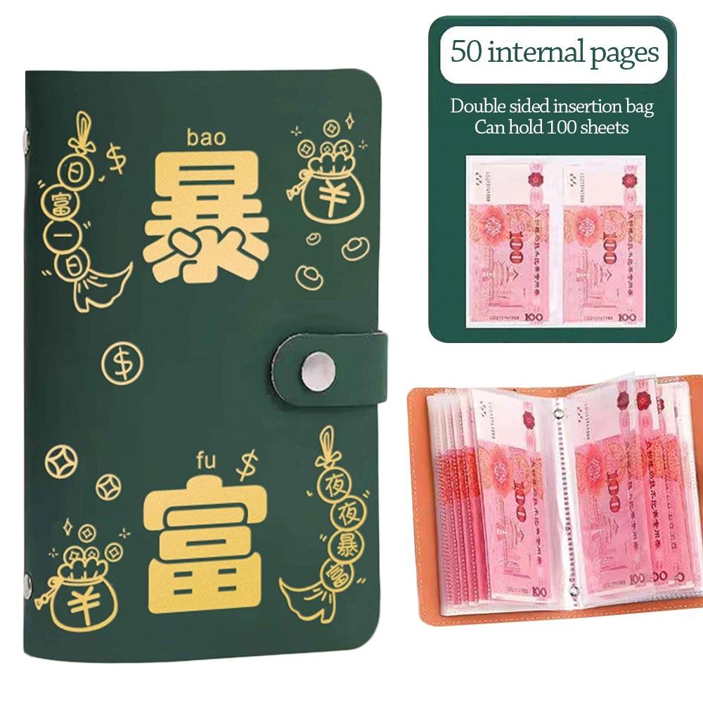 

PU Mini Binder Экономия Вызов Экономия Денег Вызовы Экономии Любители Листов зелёный