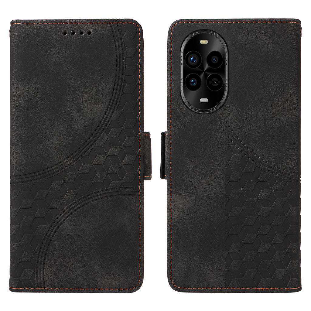 For Huawei Nova 14 Pro 5G/nova 13 Pro 5G Case PU Leather Phone Cover Rhombus Starry Imprinted