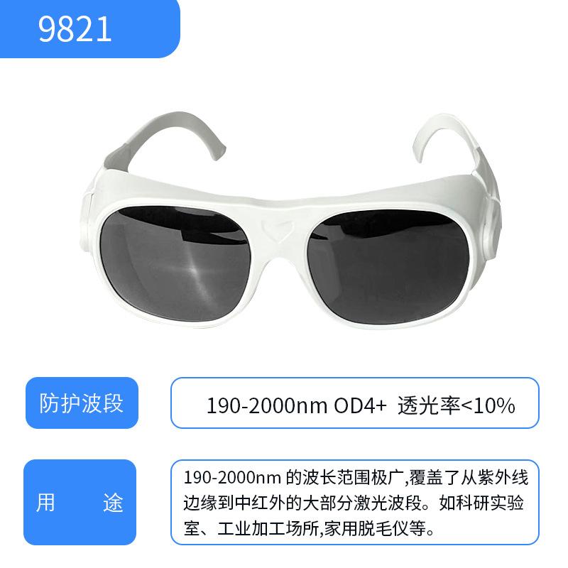 Large-frame laser protective goggles that fit